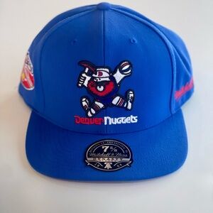 Denver Nuggets Throwback Fitted Hat 7 5/8” Featuring Maxie the Miner